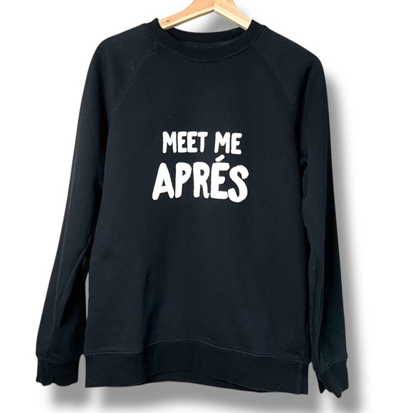 BRUNETTE THE LABEL Cotton Blend Long Sleeve Sweatshirt Graphic Print US Sz S/M - Picture 3 of 9